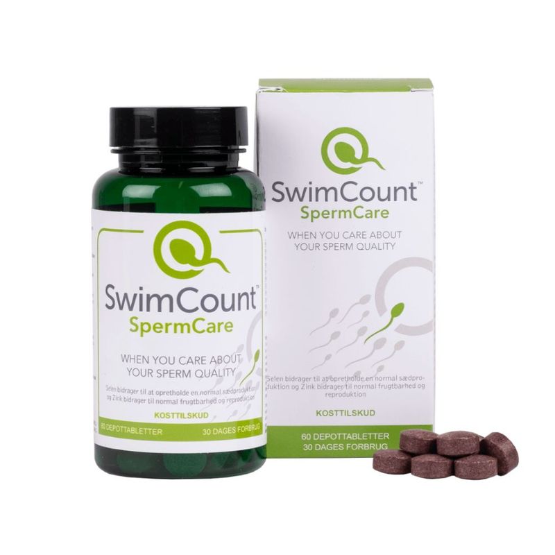 SwimCount SpermCare kosttilskudd (1 måneds bruk) 60 tabl