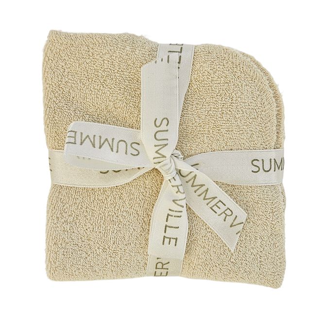 Hovedbilde Summerville Organic vaskekluter, 5pk, Sandshell