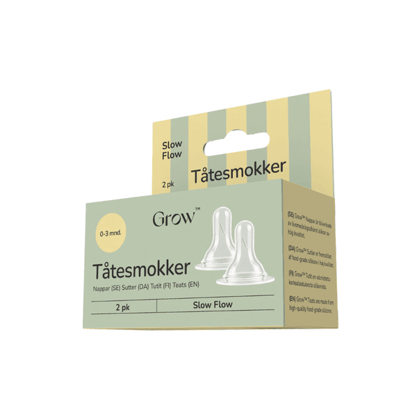 Hovedbilde Grow Tåtesmokker, Slow Flow, 2pk