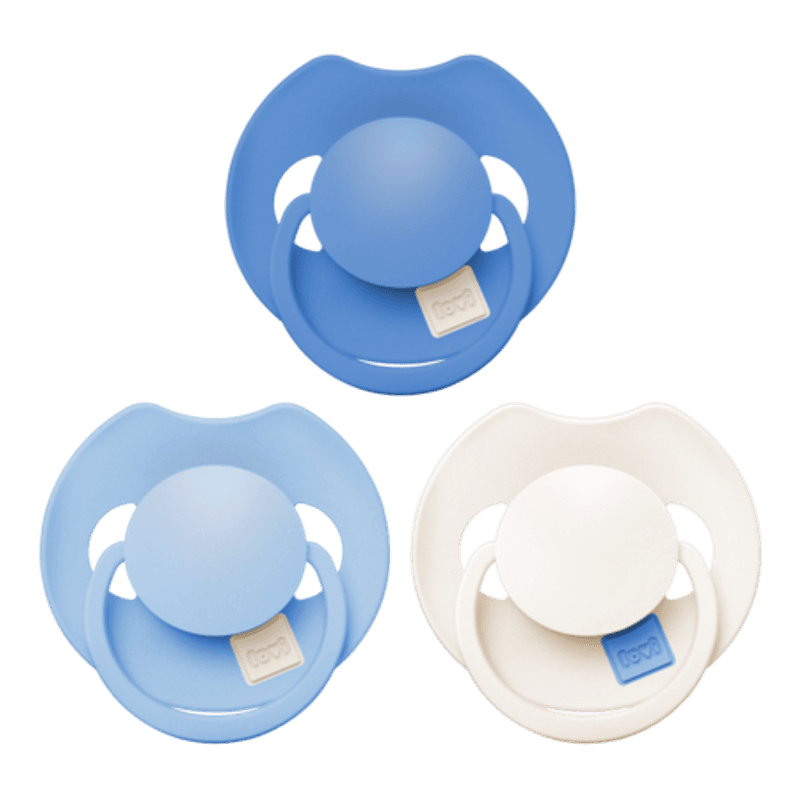 LOVI Prime Silicone Dynamic Soother 6-18m, 3stk, Ultramarine Blue