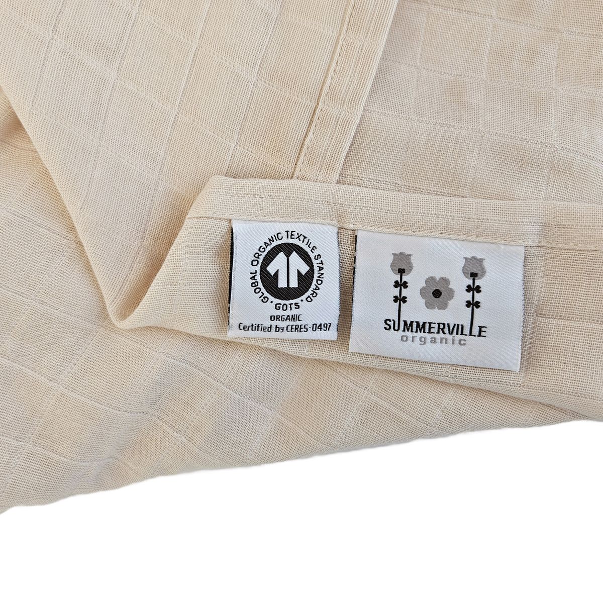 Summerville Organic Muslin Gulpeklut, 1-pk, sandshell