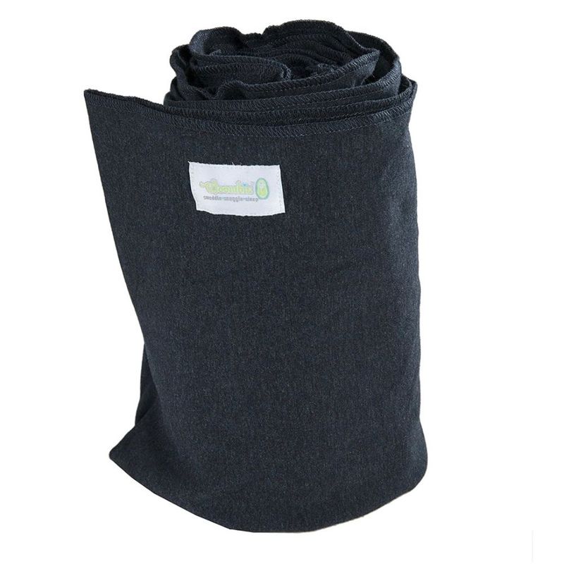 Woombie Wrap&Go bæresjal, Charcoal (mørk grå)