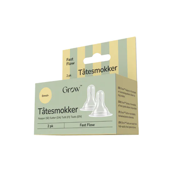 Hovedbilde Grow Tåtesmokker, Fast Flow, 2pk