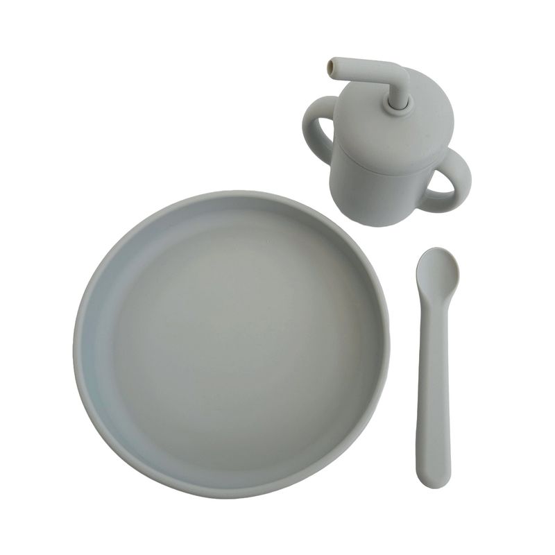 Summerville Organic spisesett i 3 deler, silver grey