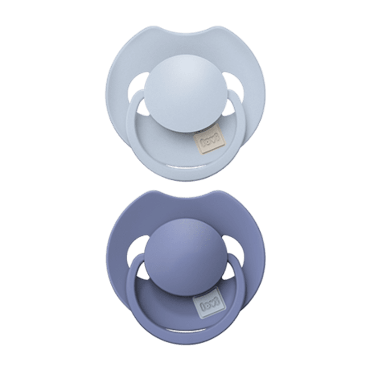 LOVI Prime Silicone Dynamic Soother 6-18m, 2stk Baby, Blue/Blue