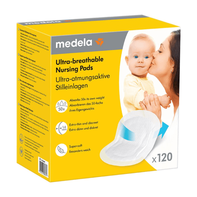 Hovedbilde Medela Ammeinnlegg Ultra Breathable, 120pk