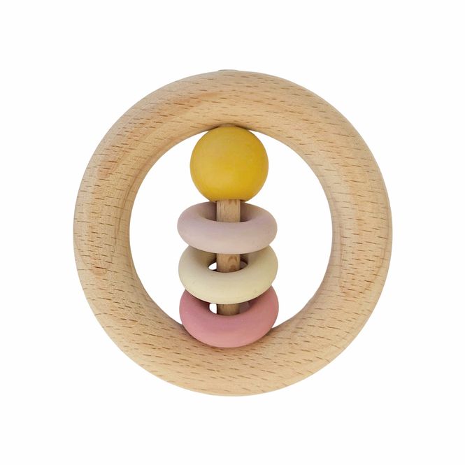 Hovedbilde Summerville Organic Wooden Ring Rattle, oker
