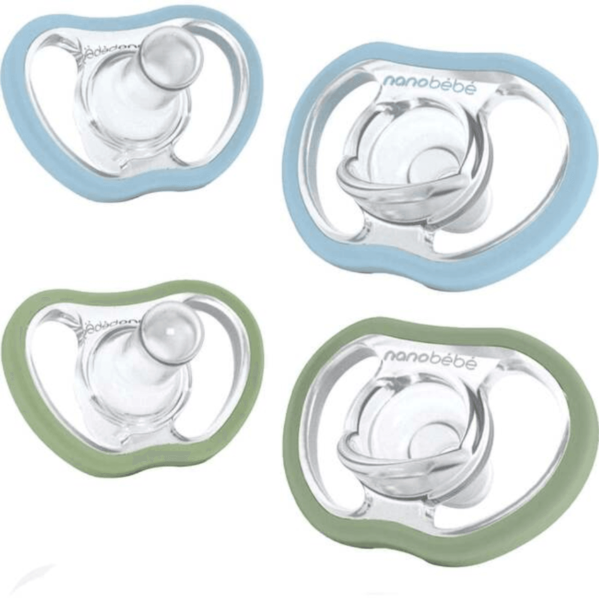 Active Flexy pacifier 4mnd+ Sky & Sage 4pk