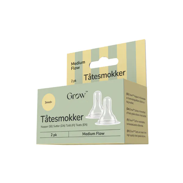 Hovedbilde Grow Tåtesmokker, Medium Flow, 2pk
