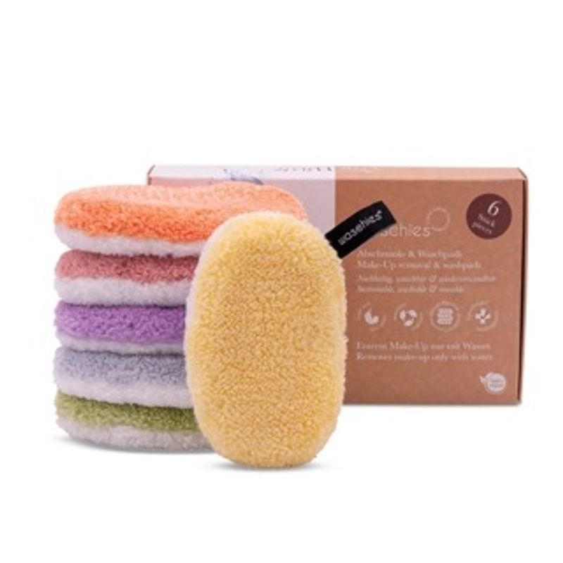 Waschies - Make-up fjerner og vaskepads - 6pk - Regnbue
