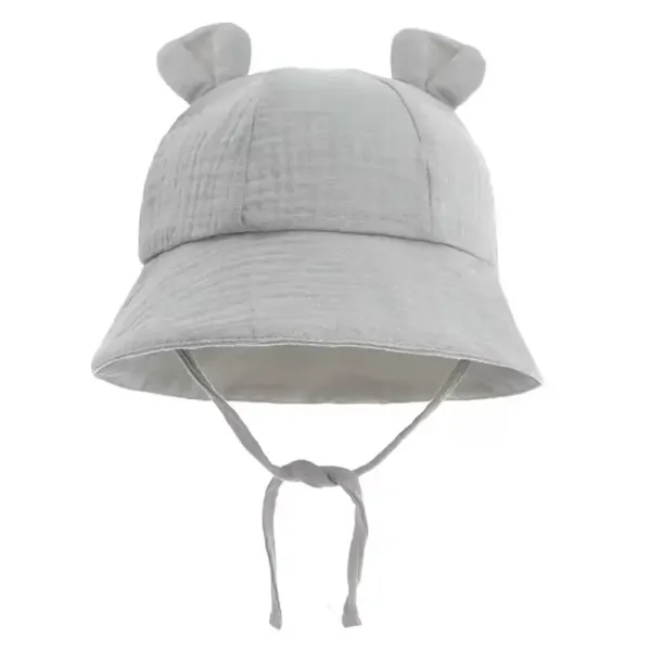Hovedbilde Rammelaartje - Solhatt for barn - Grey 