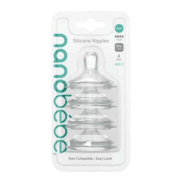 Hovedbilde Nanobébé Silikon tåtesmokker -Y Cut - 4pk - Gen 2