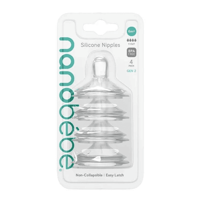 Hovedbilde Nanobébé Silikon tåtesmokker -Y Cut - 4pk - Gen 2